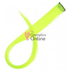 Extensie de par suvita simpla dreapta Vigurous de 50 cm cu clips SUV103 - Galben Neon